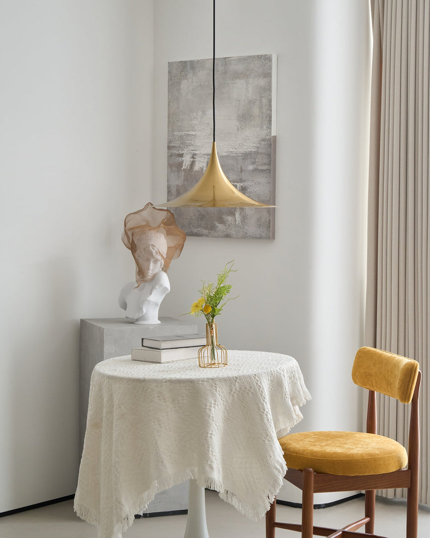 Arch-Shaped Aluminum Plug-In Pendant Light