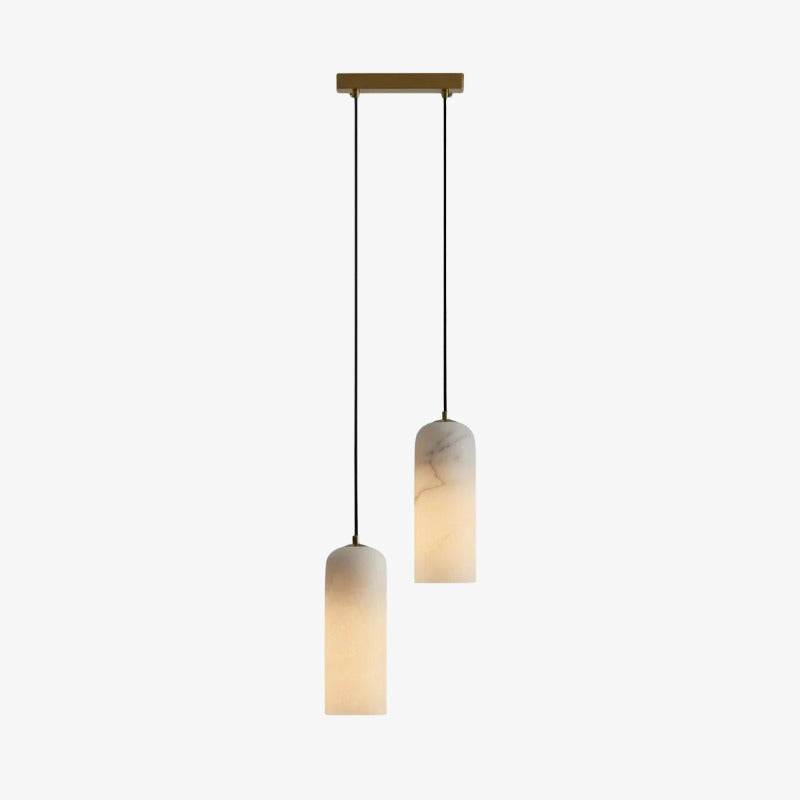 Suspension Albâtre Milieu du Siècle Alabresca – Lampe Suspendue Multi-têtes pour Îlot de Cuisine