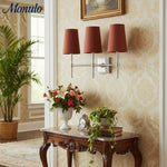 Load image into Gallery viewer, Rowan Elegant White-Linen Shade Wall Lamp – Retro Metal Wall Light for Bedroom &amp; Hallway