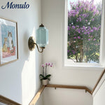 Charger l'image dans la visionneuse de galerie, Applique murale vintage en verre laiteux festonné Eloise - Éclairage d'appoint moderne pour salle de bain et chambre