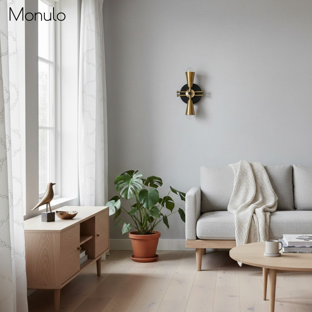 Applique murale Pyralis en forme de cône – Applique de style industriel moderne pour couloir et entrée