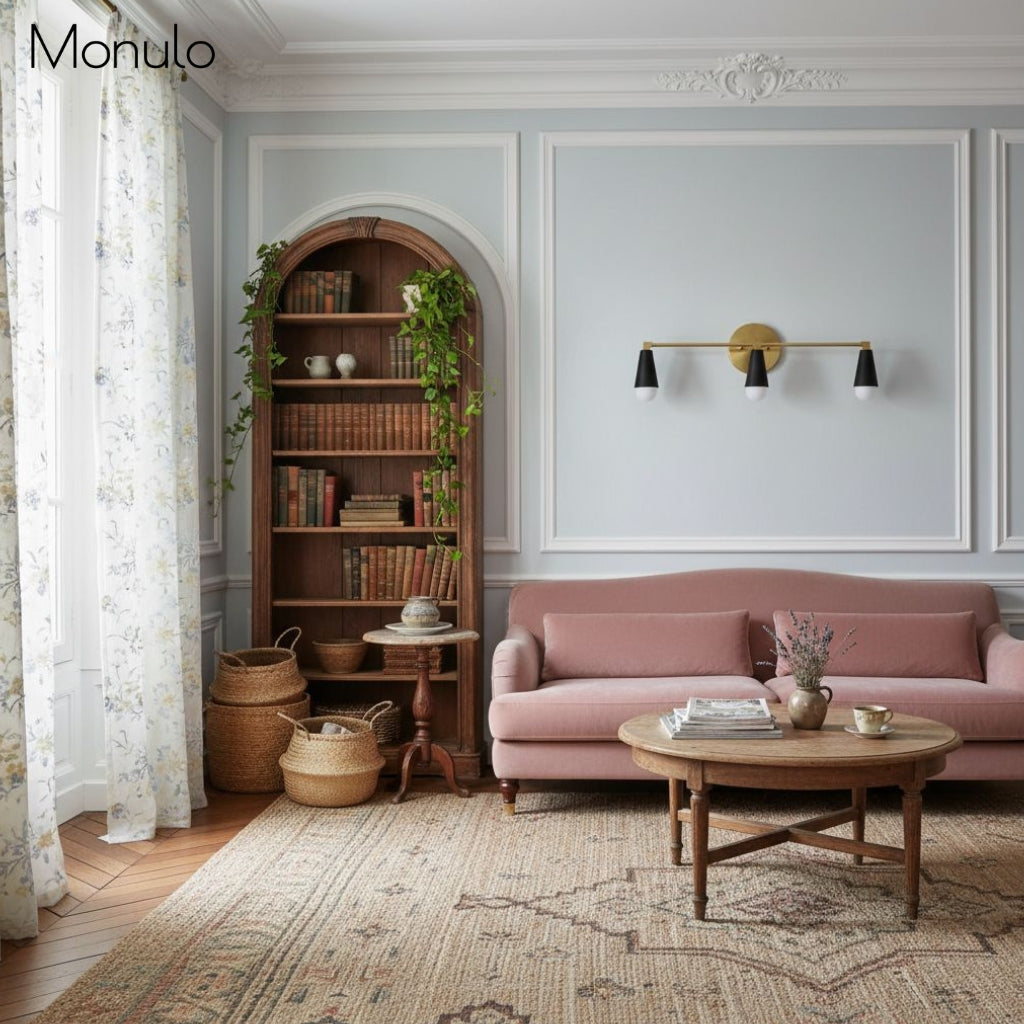 Lámpara de tocador Pyralis Cone de 3 luces: diseño moderno y elegante para baños y pasillos