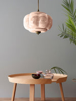 Charger l&#39;image dans la visionneuse de galerie, Suspension semi-encastrée vintage Eloise en verre laiteux 
