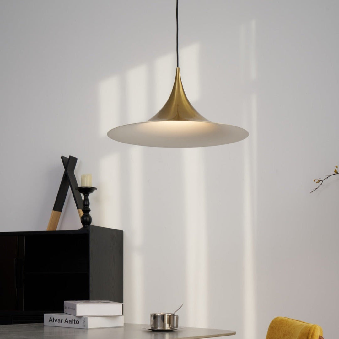 Arch-Shaped Aluminum Plug-In Pendant Light