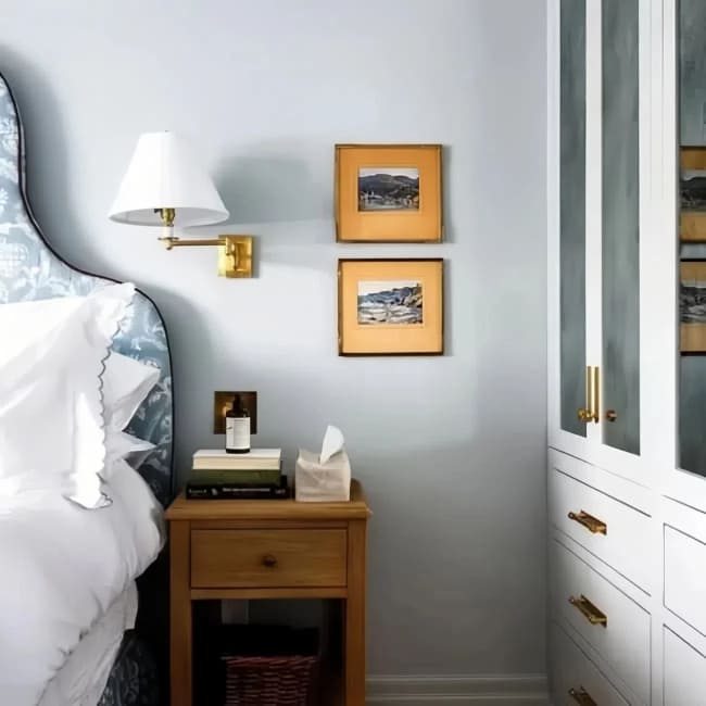 Applique murale rotative à 360° - Décoration de chambre en laiton antique