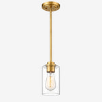 Charger l'image dans la visionneuse de galerie, Modern Clear Glass Pendant Light for Kitchen Island and Foyer