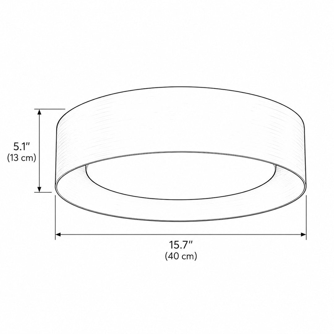 Close Ceiling Diffused Shade Metal Canopy Semi-Flush Mount