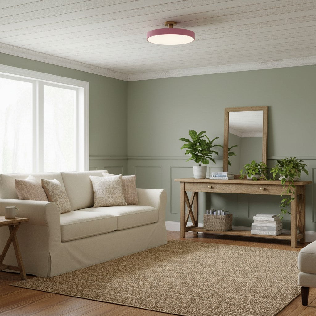 Lumiflexa Plafonnier Rond Minimaliste - Design Contemporain pour Couloir et Bureau