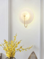 Bild in der Galerieansicht laden, Moderne Glas-Wandleuchte – Gerippte Glasleuchte mit Scheiben-Wandhalterung
