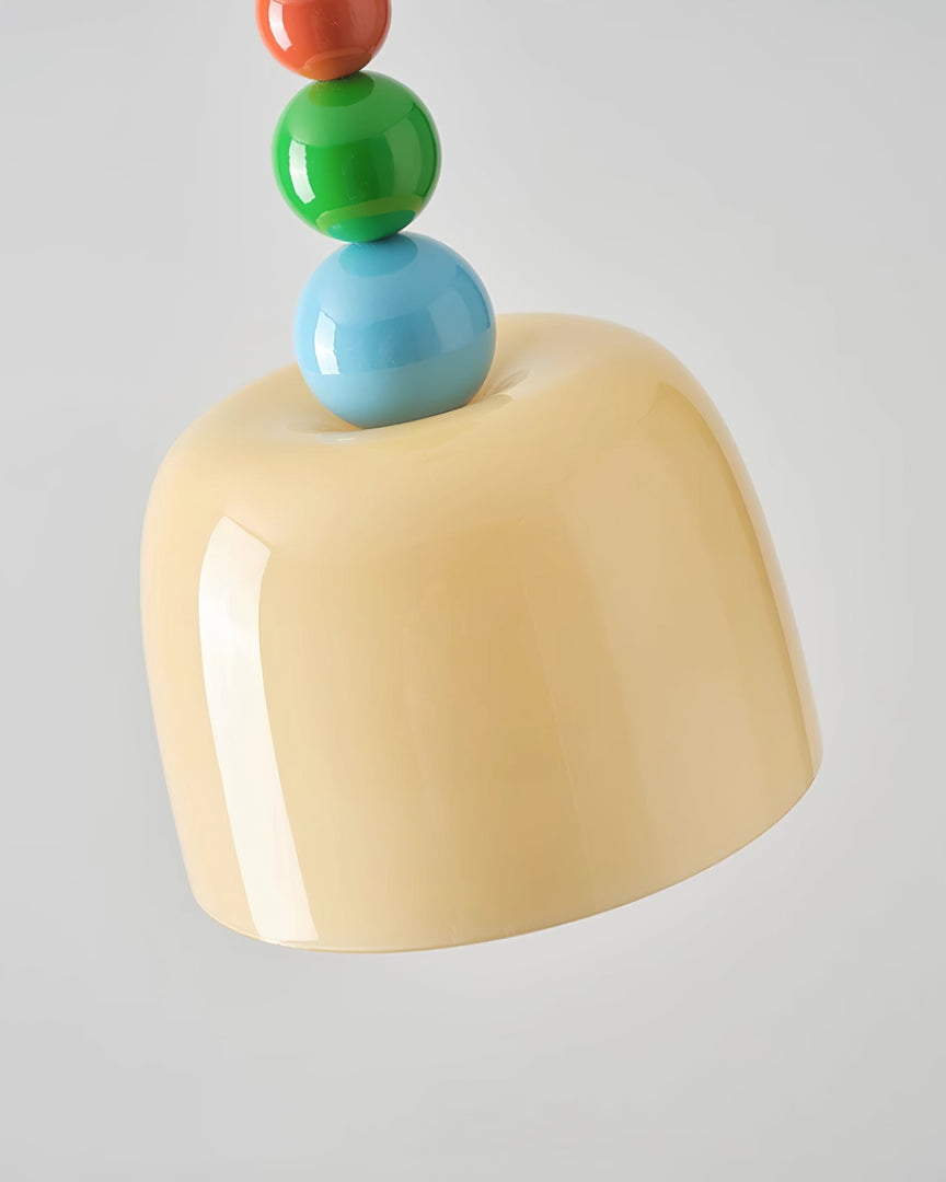 Colorful Beaded Glass Plug-In Pendant