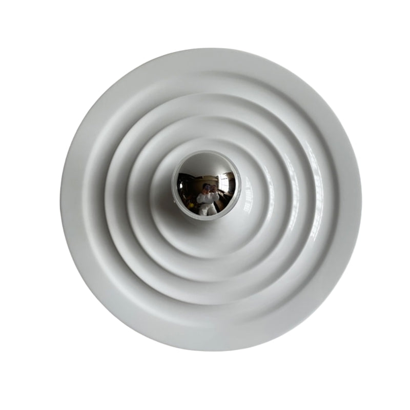 Plafonnier contemporain Space Age Disc, finition chromée