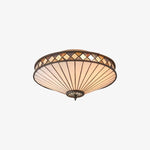 Load image into Gallery viewer, Tiffstar Elegant Art Glass Flush Ceiling Light with Vintage inspired Glass Diffuser – Classic Ceiling Fixture for Home Interiors