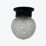 Bild in Gallery-Viewer laden, Minimalist Glass Ceiling and Black Metal Lamp