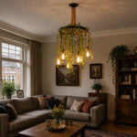 Load image into Gallery viewer, Rope-Wrapped Industrial Ring Chandelier