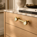 Cargar imagen en el visor de la Galería, French Vintage Cashew Shell Brass Cabinet Knobs and Pulls - image 27