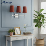 Load image into Gallery viewer, Rowan Elegant White-Linen Shade Wall Lamp – Retro Metal Wall Light for Bedroom &amp; Hallway