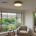 Cargar imagen en el visor de la Galería, Lámpara de techo de travertino escultural Travira: luz ambiental suave para el dormitorio, la sala de estar o la entrada.