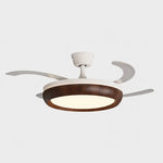 Load image into Gallery viewer, Walnut-tone ceiling fan light, Style A
