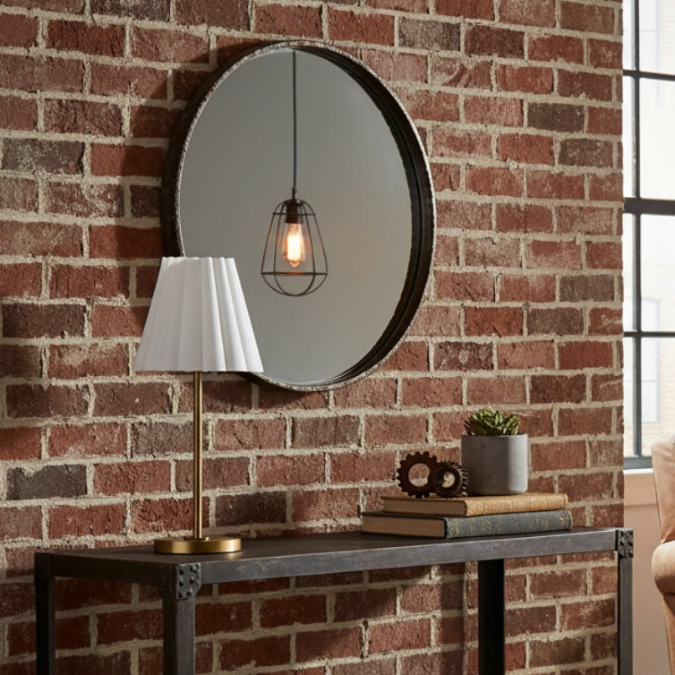 Lámpara de mesa delgada de transición Ruffmeto: iluminación con pantalla escultural para sala de estar o dormitorio