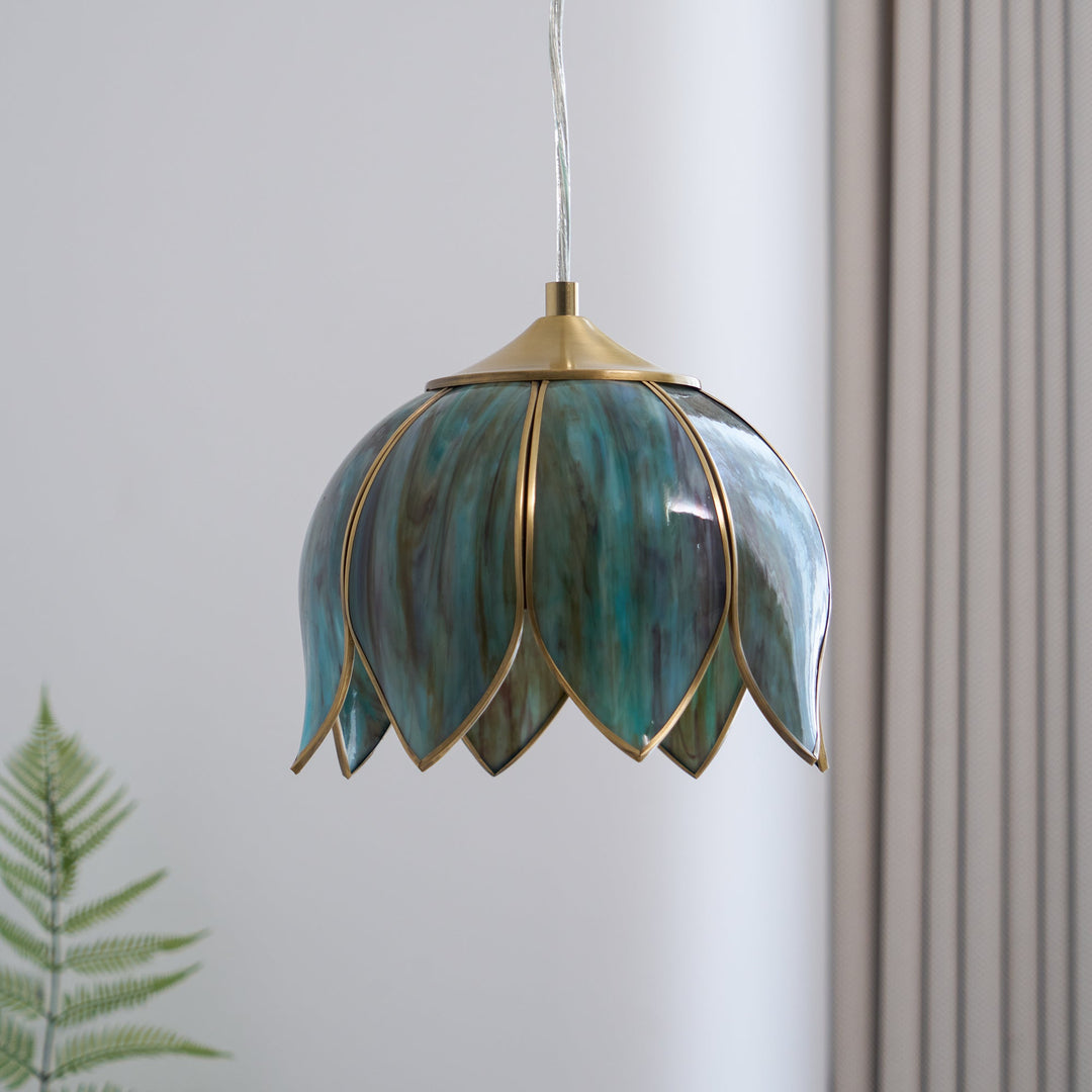 Lampe à suspension rétro Lotus