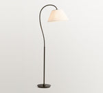 Load image into Gallery viewer, Luvora Pleated Shade Floor Lamp - Adjustable Linen Light in Farmhouse Style
