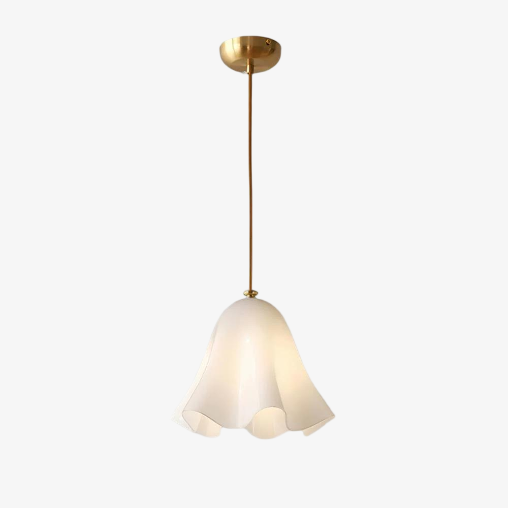 Bellina Wave-Edge Glass Pendant Lamp — Organic Contemporary Style for Dining & Living