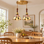 Charger l'image dans la visionneuse de galerie, Cat and Butterfly Stained Glass Pendant Light