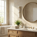 Charger l'image dans la visionneuse de galerie, Lampe Murale Contemporaine AlaVelle en Albâtre – Applique Murale Minimaliste pour Chambres et Couloirs