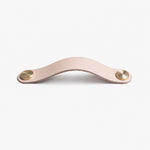 Load image into Gallery viewer, Cowhide Leather Brass Cabinet Pull Handle