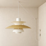 Bild in Gallery-Viewer laden, Modern Multilayer Colorful Plug‑in Swag Pendant Light - Metal Hanging Lamp
