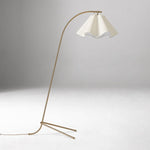 Load image into Gallery viewer, Oslan Scalloped Shade Floor Lamp - Modern Lighting with Arched Base
