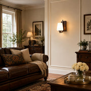 Wall sconce in living room