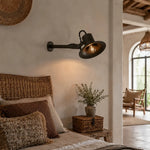 Bild in Gallery-Viewer laden, Matte black wall light in a bedroom