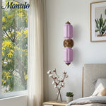 Charger l'image dans la visionneuse de galerie, Applique murale vintage en verre laiteux festonné Eloise - Éclairage d'appoint moderne pour salle de bain et chambre