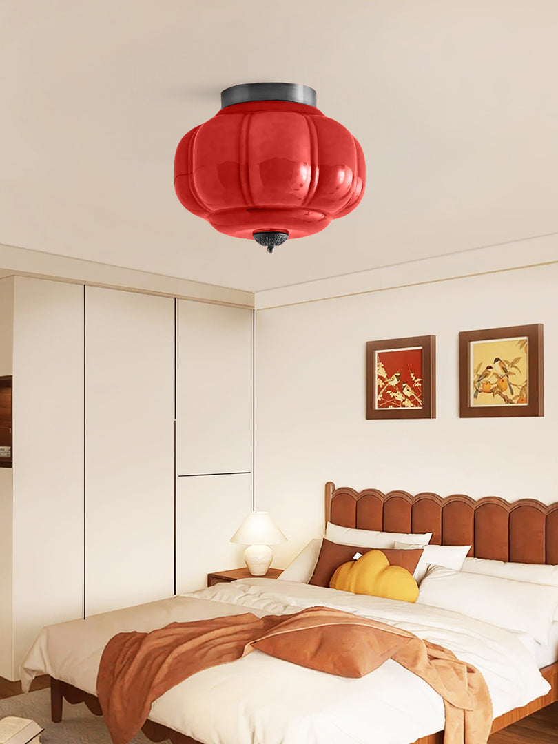 Retro Milk Semi Flush Mount Eloise Ceiling Light
