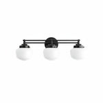Bild in der Galerieansicht laden, Opalume Glass Art Deco Vanity Light - Bathroom Wall Sconce with White Glass Shades
