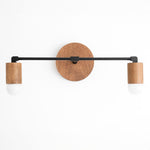 Charger l&#39;image dans la visionneuse de galerie, Mobilux Line Wood and Vanity Light - Bohemian Bathroom Lighting Fixture
