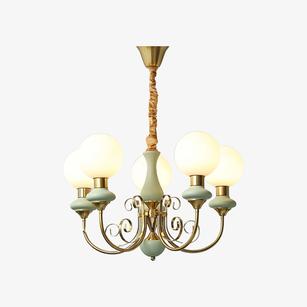 Lustre sphérique en pierre de luxe moderne Radiara, design sculptural en couches pour salon et hall d'entrée