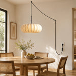 Bild in Gallery-Viewer laden, White Fabric Plug-In Pendant Lamp