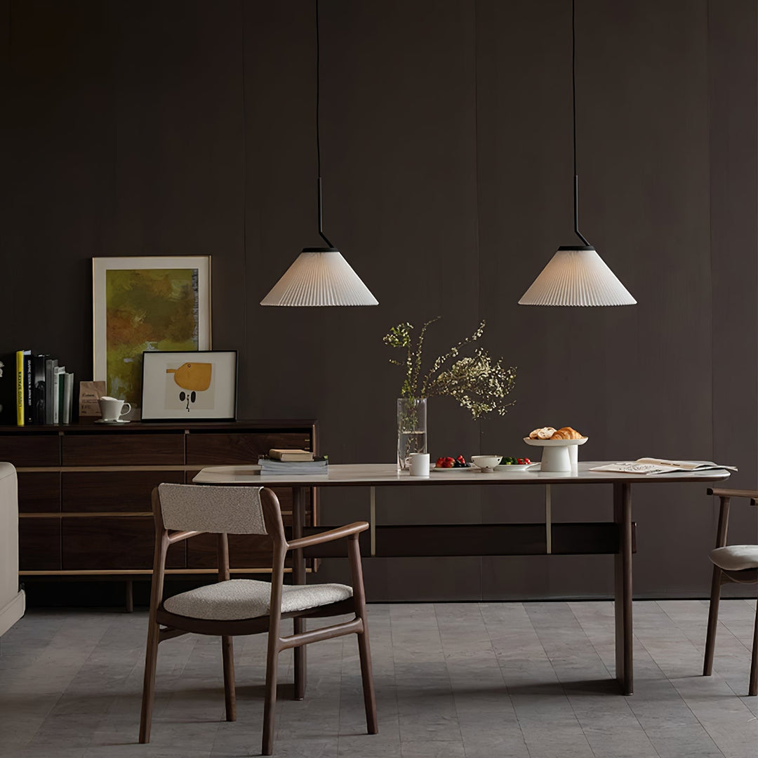 Lampe suspendue plissée Demare