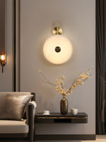 Load image into Gallery viewer, Alabaster Eclipse Wall Light