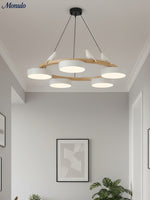Load image into Gallery viewer, Modern Creative Colourful Circle Bird Chandelier