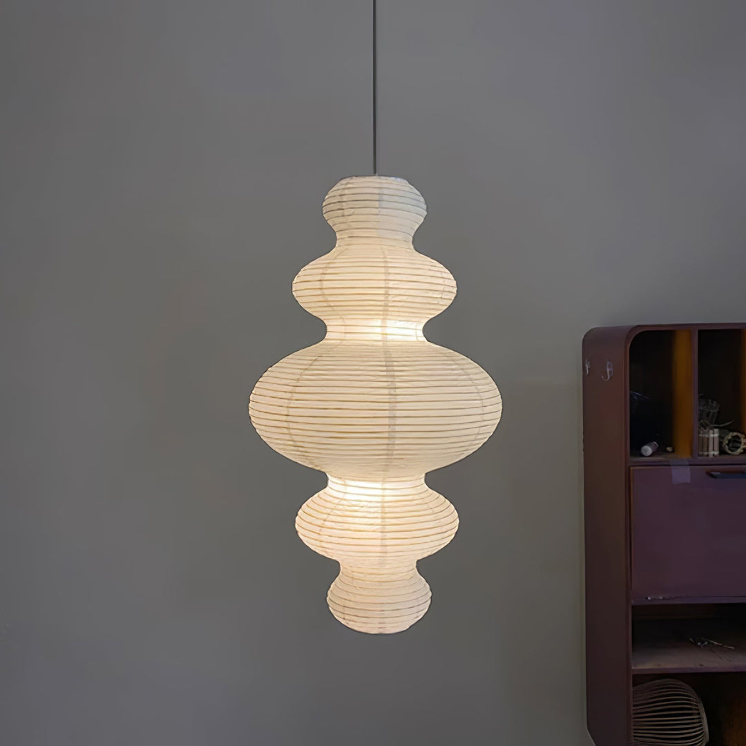 Stacked Mulberry Paper Swag Pendant