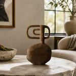 Load image into Gallery viewer, Hand-Carved Solid Wood Sculptural Vase