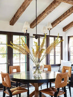 Load image into Gallery viewer, Sleek Chandelier Featuring Layered Linear Silhouette
