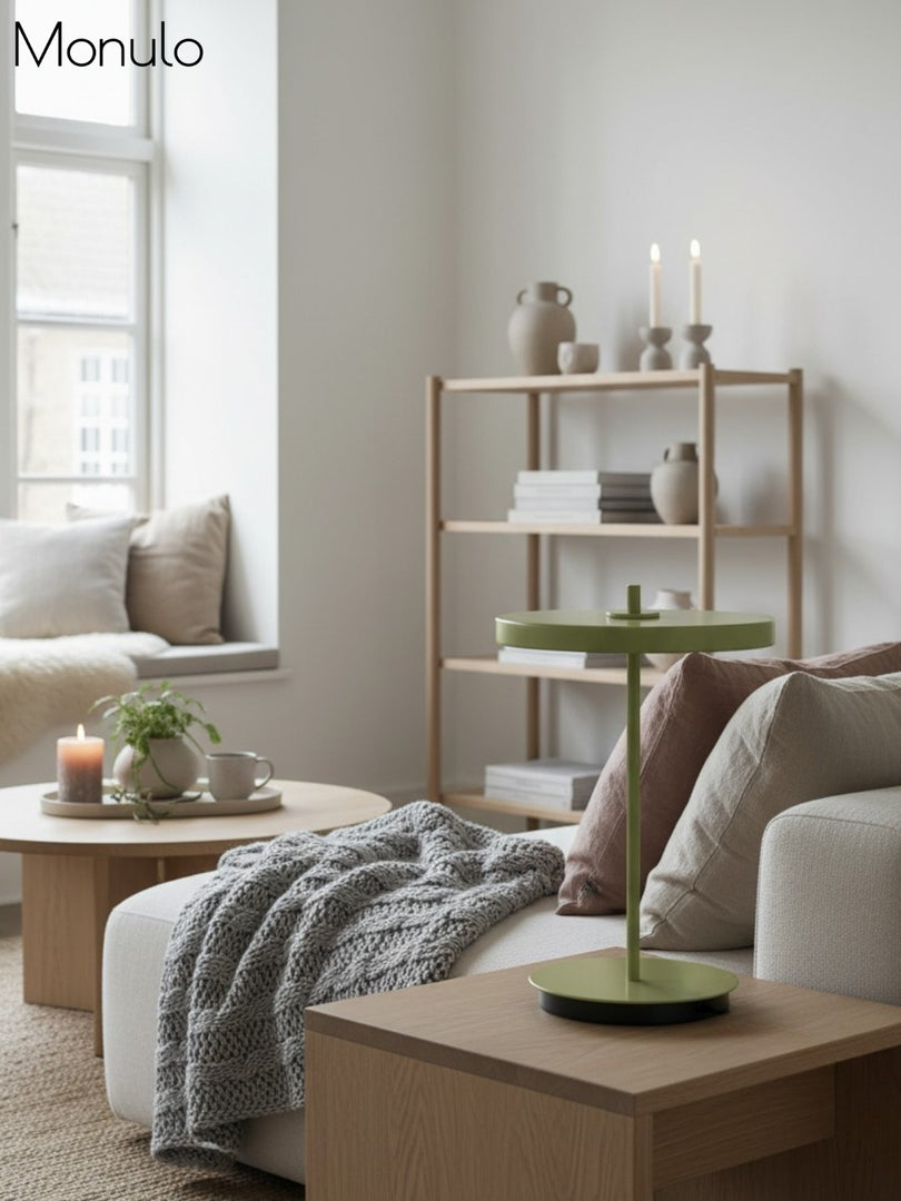 Nordic Monochrome Table Lamp – Portable Light for Any Room