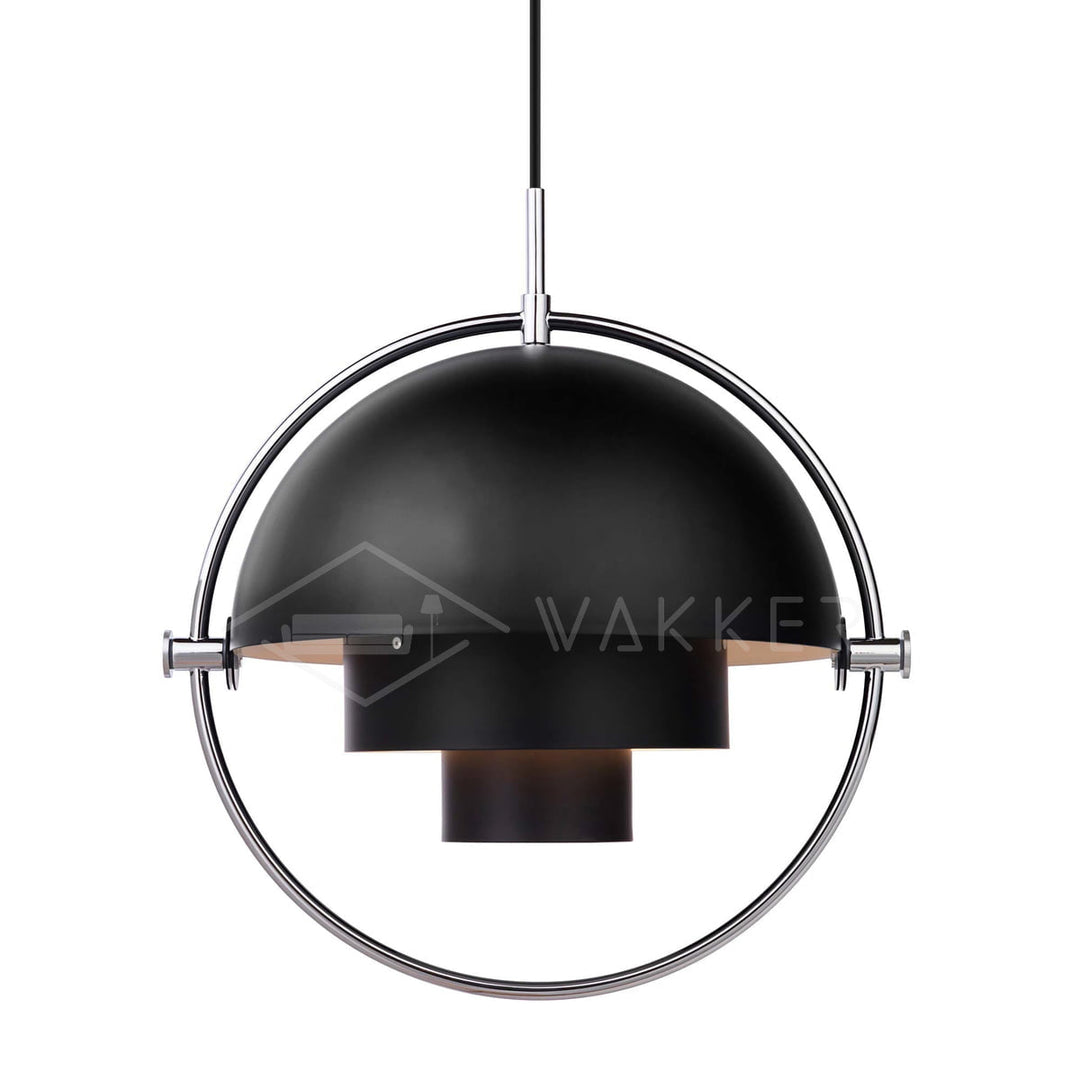 Adjustable Metal Hemisphere Plug-In Swag Pendant
