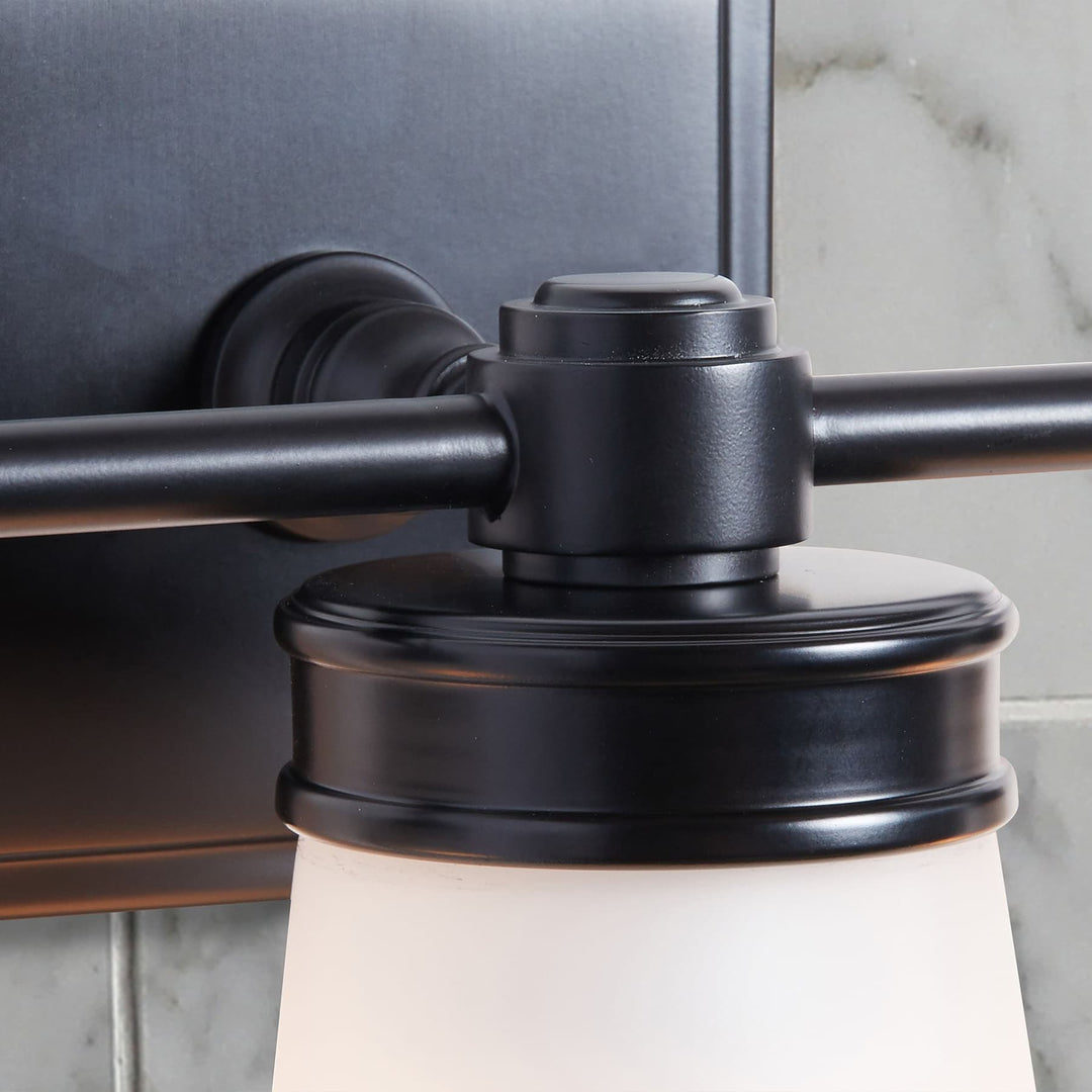 Derlina Glass Cone Wall Sconce - Modern Frosted Glass Shade Lighting