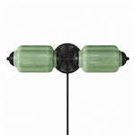 Cargar imagen en el visor de la Galería, Eloise fluted milk-glass plug-in wall sconce