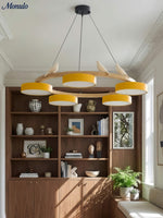 Load image into Gallery viewer, Modern Creative Colourful Circle Bird Chandelier